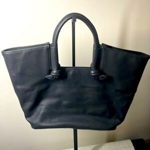 Anthropologie small vegan leather tote